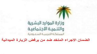 الضمان المطور الاجراء المتخد ضد من يرفض زيارة الباحث الميداني