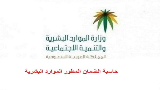 حاسبة الضمان المطور الموارد البشرية طريقة حساب الضمان المطور